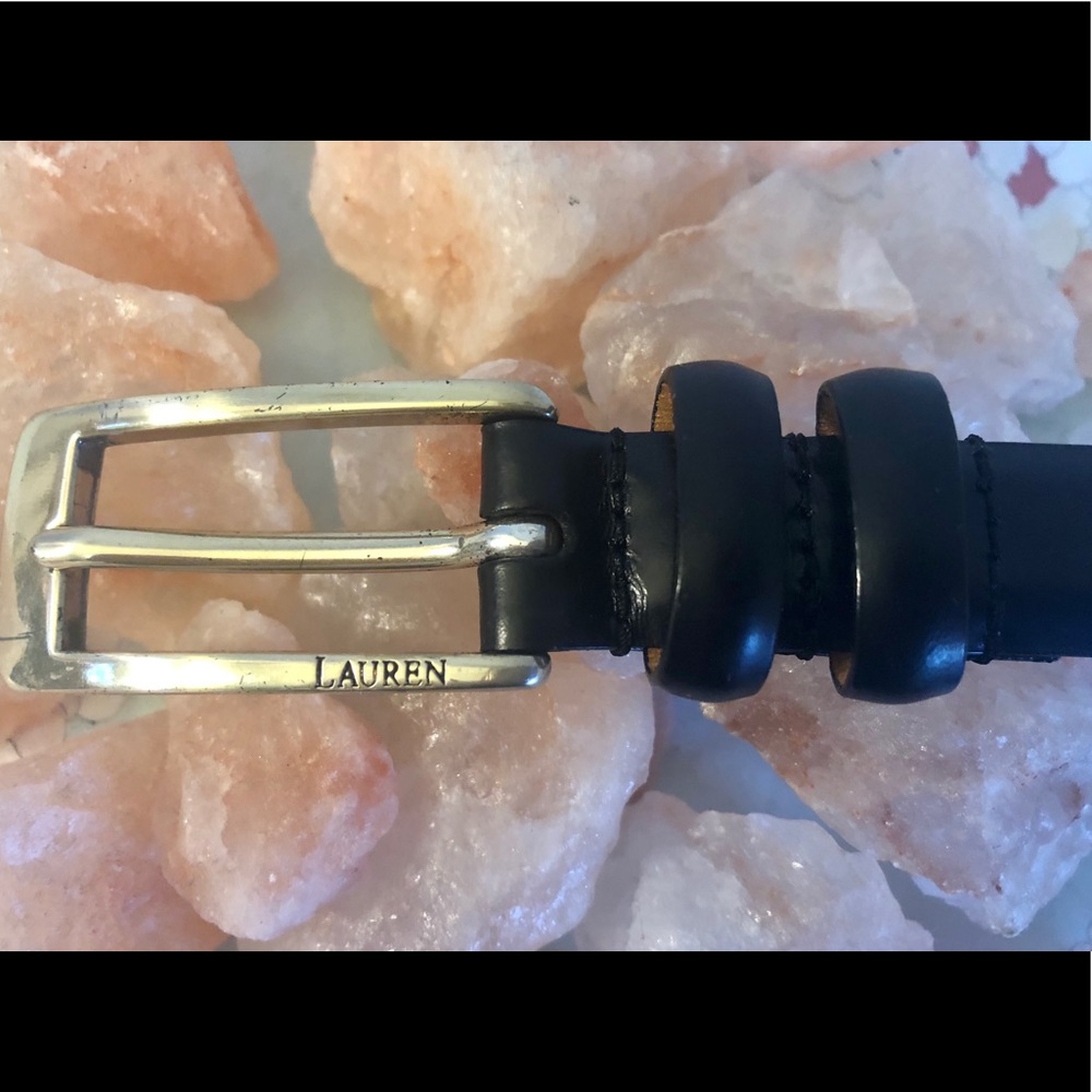 Black Lauren Ralph Lauren Leather Belt Size M